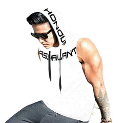 Summer Men's Loose Fitness Tank Top with Hood