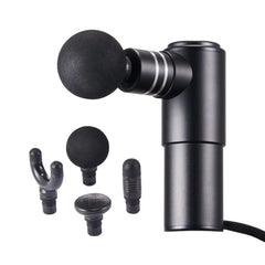 VEVOR Massage Gun Deep Tissue Percussion Mini Muscle for Athletes - with 4 Speed Levels & 4 Massage Heads 12V 2500mAh Batteries Handheld for Pain Relief Muscle Relaxation