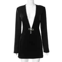 Women's Long-Sleeved Hot Girl Dress for Autumn/Winter