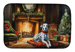 Dalmatian Cozy Christmas Dish Drying Mat