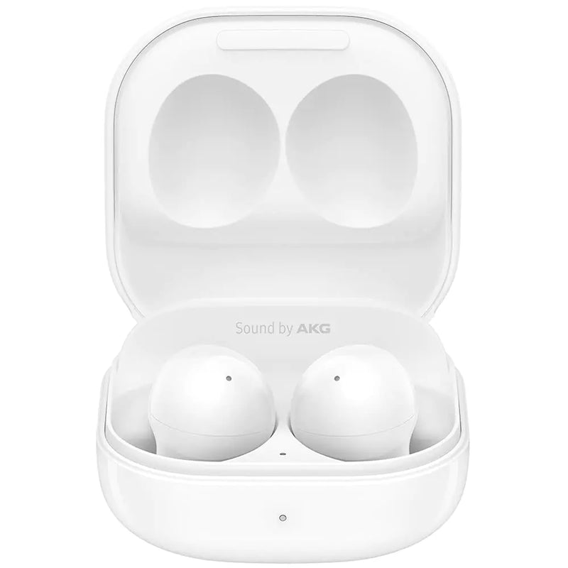 SAMSUNG Galaxy Buds2 True Wireless Earbuds Noise Cancelling Ambient Sound Bluetooth Lightweight Comfort Fit Touch Control International Version (White) (Renewed)