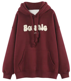 Soft Girl Plus Velvet Thick Loose Sweater Jacket