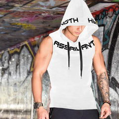Summer Men's Loose Fitness Tank Top with Hood