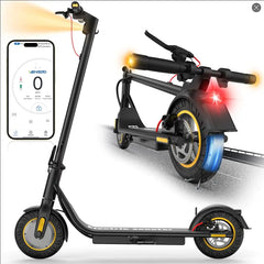 DXH Electric Scooter Adults10" Tires E Scooter with 500W MotorUpto 19MPH & 20Miles Scooter Electric for Adults with Dual Braking Safe System Folding Electric Scooter with APP