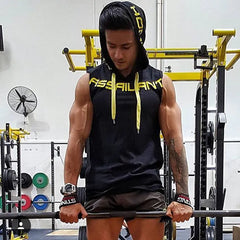 Summer Men's Loose Fitness Tank Top with Hood