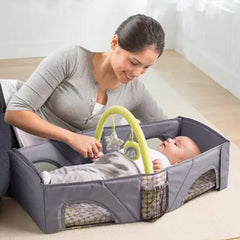 Portable Baby Safety Travel Crib with Folding Design