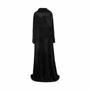 Wearable Flannel Blanket Robe with Sleeves (1pc)